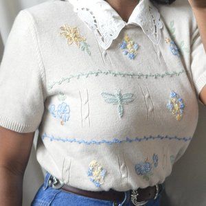 SOLD Vintage Embroidered Sweater
